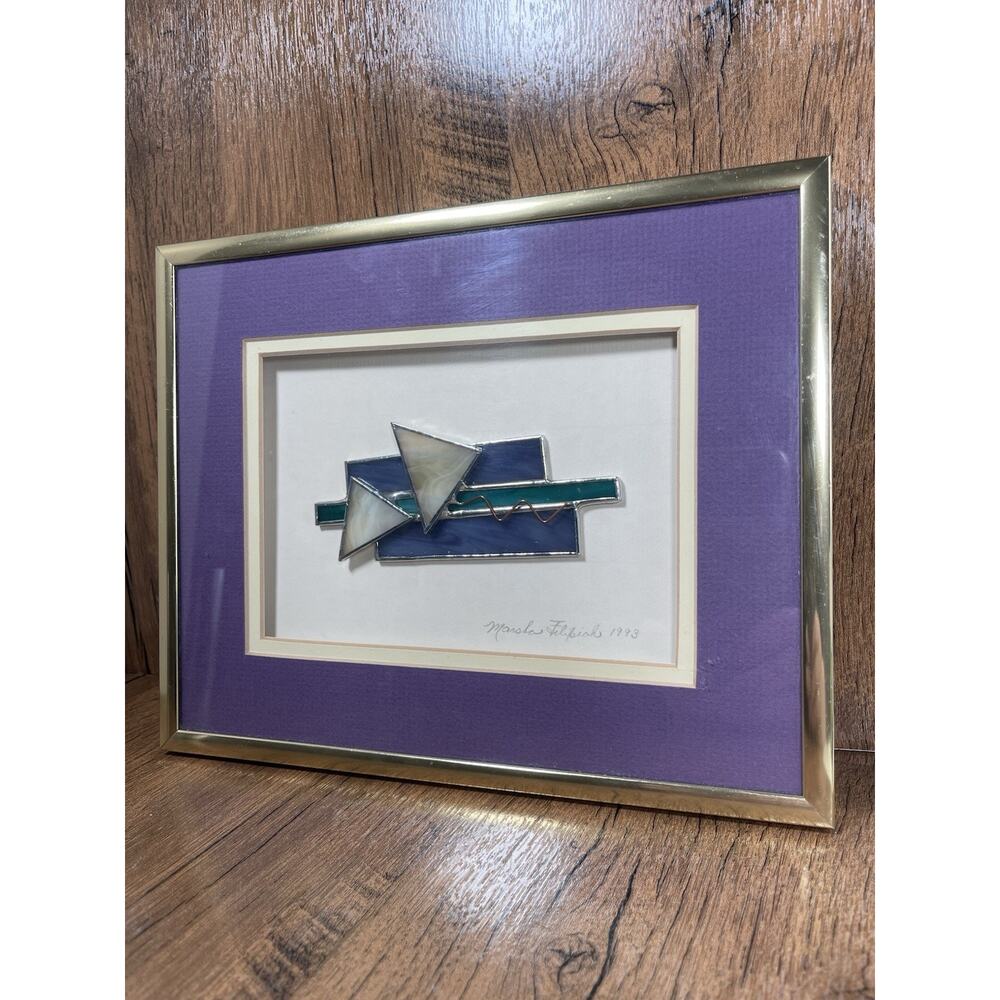 Framed Stained glass Original Art Royal Oak Michigan Marsha’s Stained Glass